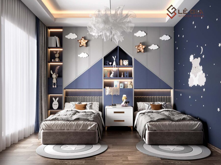 Thiết kế phòng ngủ cho bé: Không gian sáng tạo và an toàn