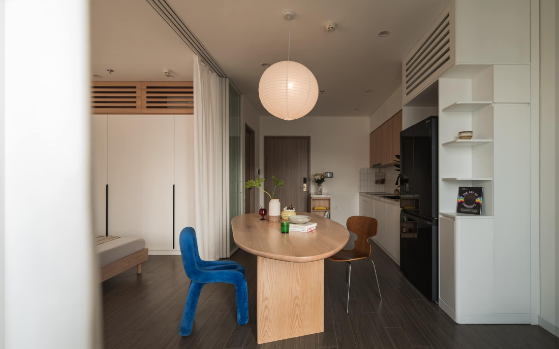 Chi 300 triệu đồng cải tạo căn hộ studio 43m2 tiện nghi của nữ gia chủ cá tính tại Hà Nội- Ảnh 1. Chi 300 triệu đồng cải tạo căn hộ studio 43m2 tiện nghi của nữ gia chủ cá tính tại Hà Nội- Ảnh 1.