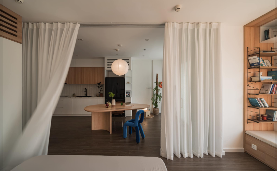 Chi 300 triệu đồng cải tạo căn hộ studio 43m2 tiện nghi của nữ gia chủ cá tính tại Hà Nội- Ảnh 4. Chi 300 triệu đồng cải tạo căn hộ studio 43m2 tiện nghi của nữ gia chủ cá tính tại Hà Nội- Ảnh 4.