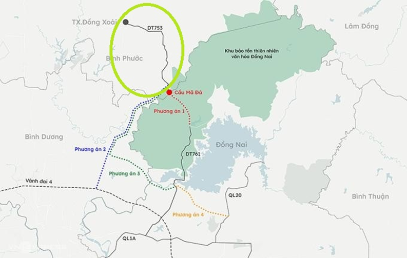 Sau Đồng Nai, Bình Phước đề xuất đầu tư tuyến đường kết nối huyết mạch qua cầu Mã Đà- Ảnh 1.