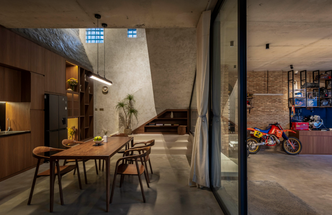 Xây nhà bê tông thô độc đáo thích nghi với nắng gió biển ở Phan Rang- Ảnh 10.