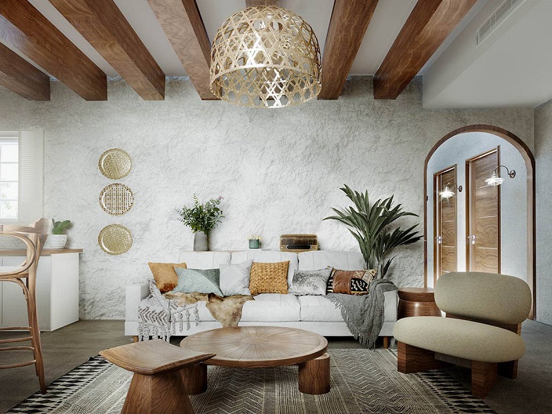 Thiết kế nội thất phong cách Rustic: Mang đến không gian sống mộc mạc, gần gũi thiên nhiên
