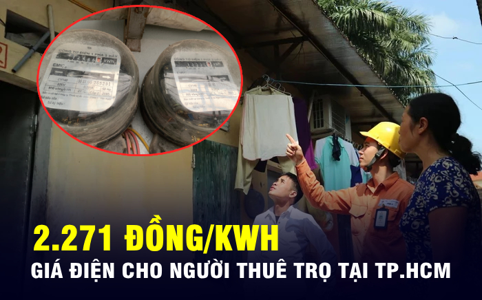 Người thuê trọ tại TP.HCM được tính giá điện 2.271 đồng/kWh, chủ trọ thu tiền điện vượt mức có thể bị phạt nặng- Ảnh 1.