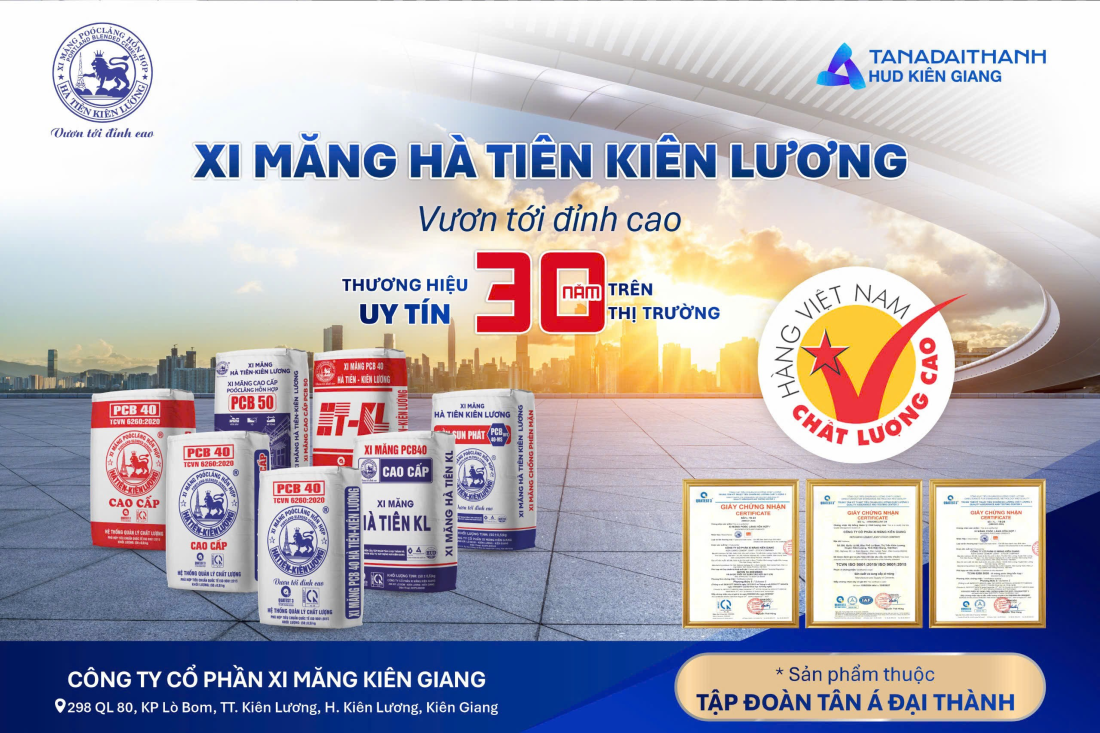 HUD Kiên Giang: Hơn 30 năm vững bước phát triển ngành vật liệu xây dựng và kinh tế địa phương
