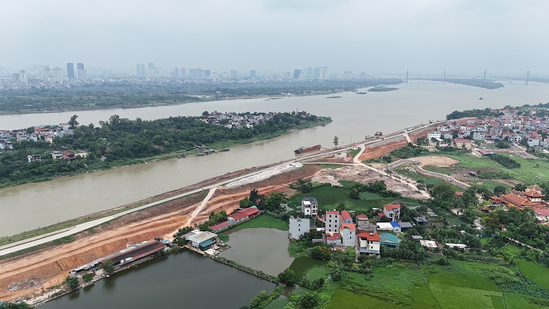 Toàn cảnh khu vực xây "siêu cầu" gần 20.000 tỷ tại Thủ đô sau nửa tháng khởi công- Ảnh 9.