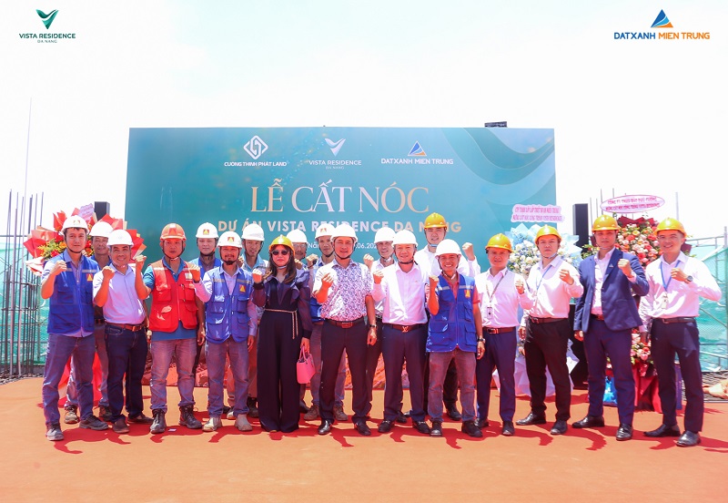 Cất nóc dự án Vista Residence Da Nang- Ảnh 1.