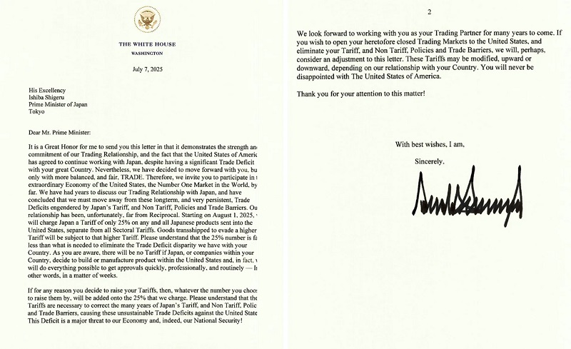 Bức thư từ ông Trump hé lộ mức thuế mới dành cho 14 quốc gia- Ảnh 2. Bức thư từ ông Trump hé lộ mức thuế mới dành cho 14 quốc gia- Ảnh 2.