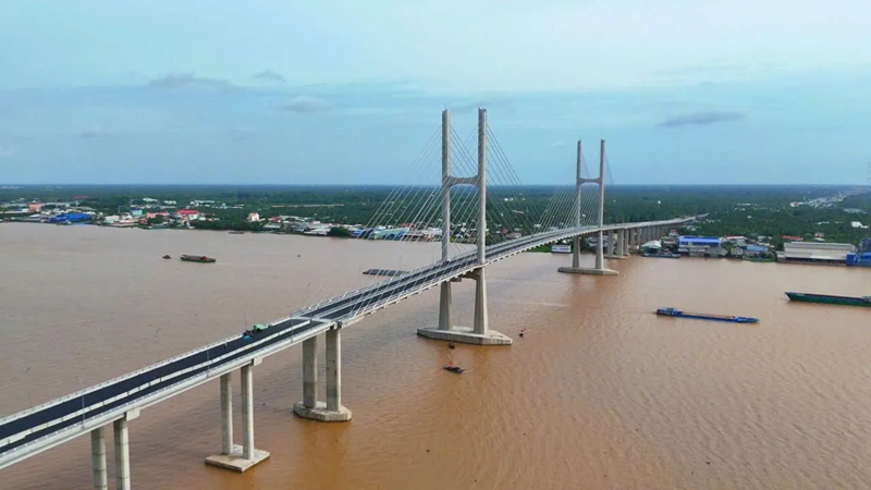 Ngày 31-7, công trình cầu Rạch Miễu 2 sẽ hoàn thành