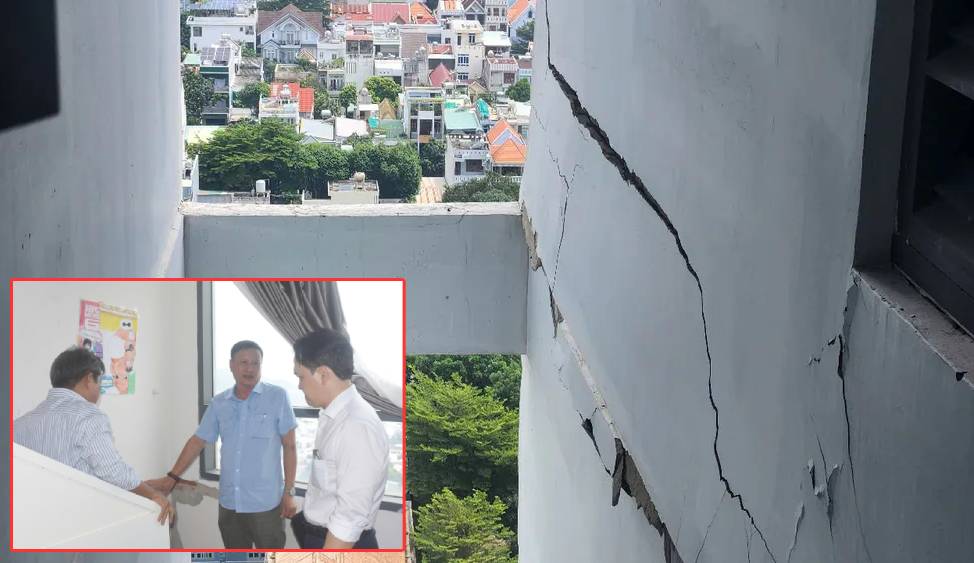 Chung cư ở TP.HCM xuất hiện vết nứt lớn trên tầng 16: Sở Xây dựng kiểm tra, chỉ đạo nóng- Ảnh 1.