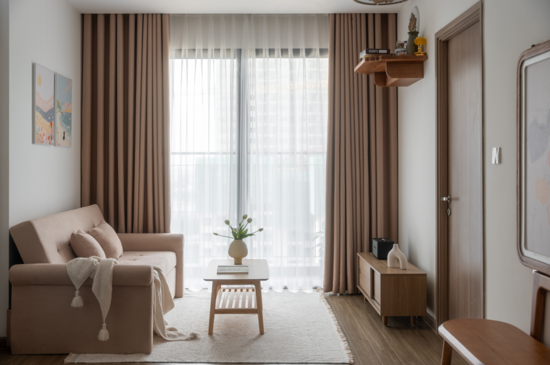 Căn hộ 50m2 Hà Nội thiết kế vừa vặn cho gia đình trẻ- Ảnh 1.