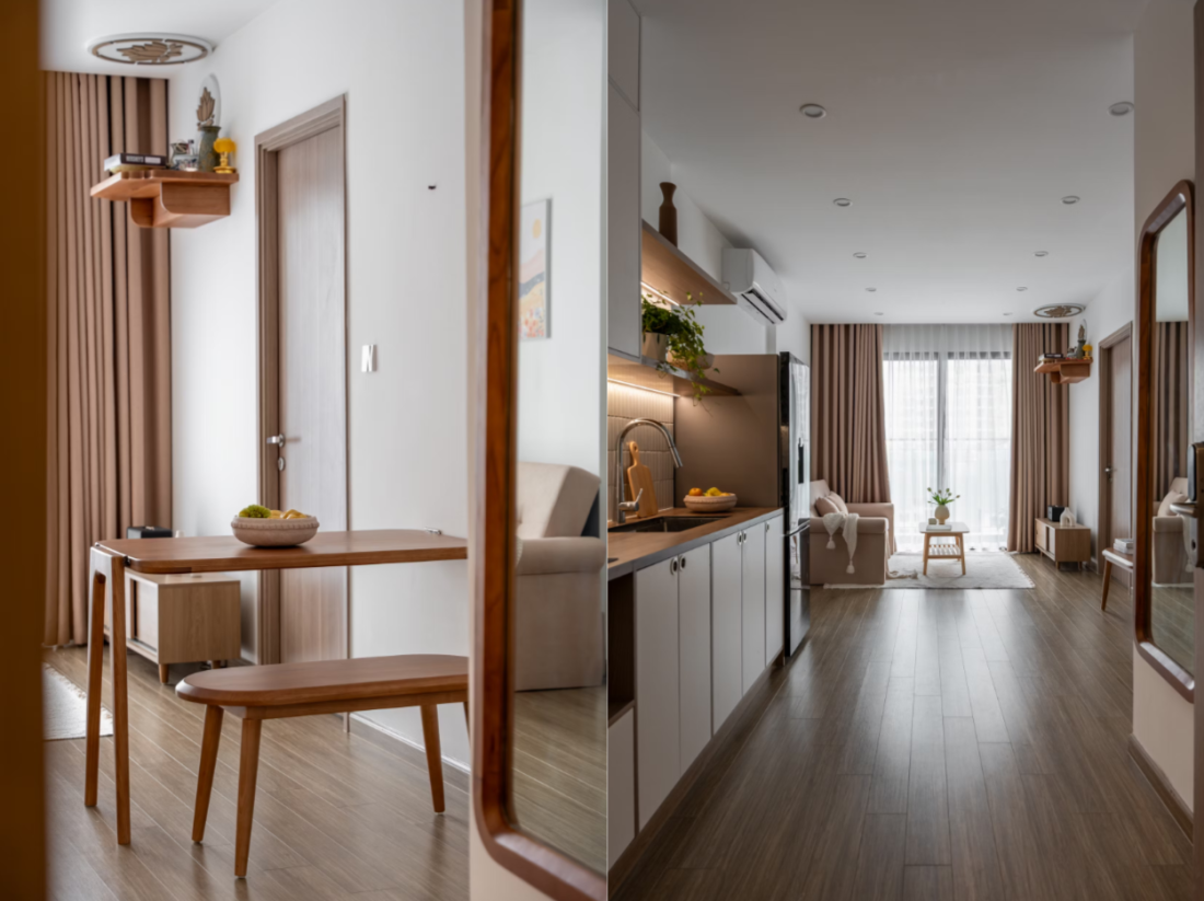 Căn hộ 50m2 Hà Nội thiết kế vừa vặn cho gia đình trẻ- Ảnh 2.