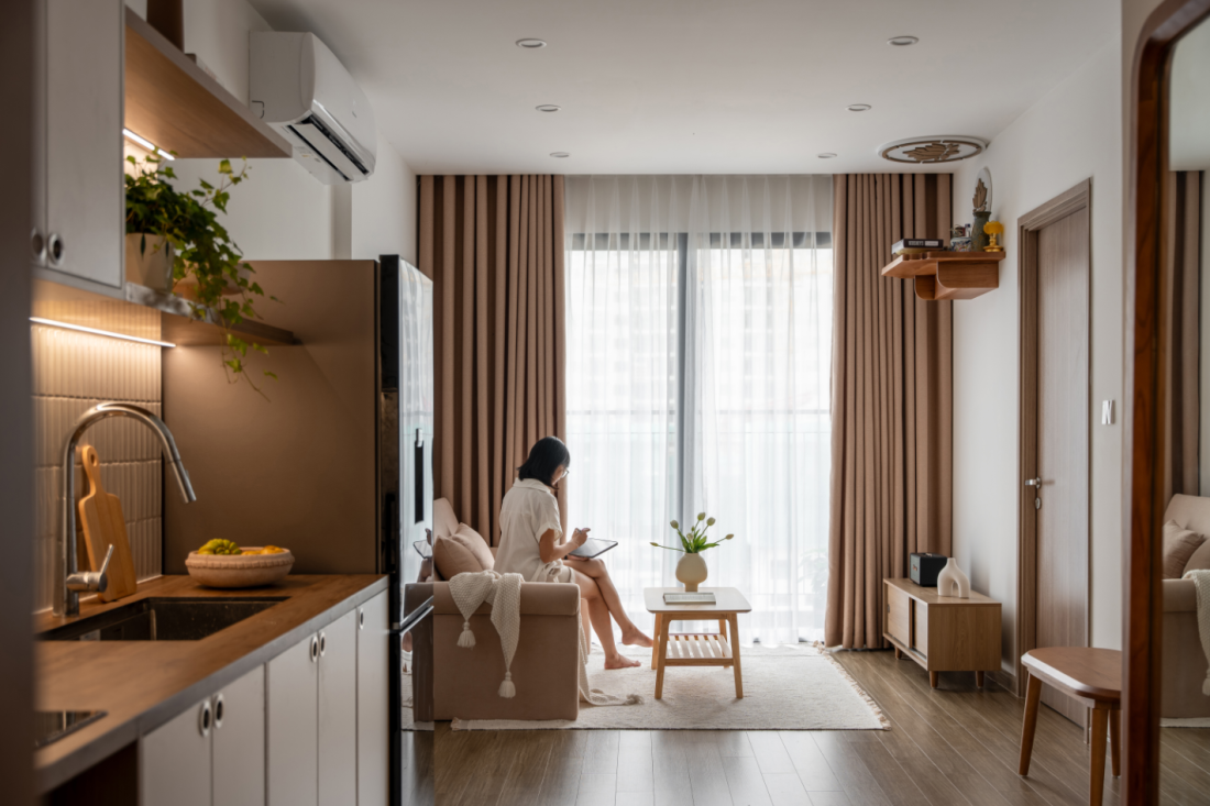 Căn hộ 50m2 Hà Nội thiết kế vừa vặn cho gia đình trẻ- Ảnh 3.