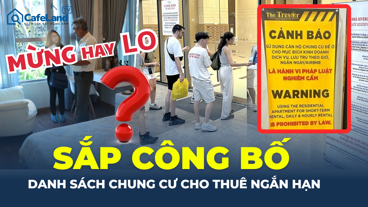 TIN VUI: TPHCM sắp công bố danh sách chung cư ĐƯỢC CHO THUÊ NGẮN HẠN
