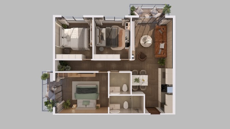 Eco Riverside Hải Phòng: Phân khu trung tầng dự án Ecorivers Hải Dương- Ảnh 3.