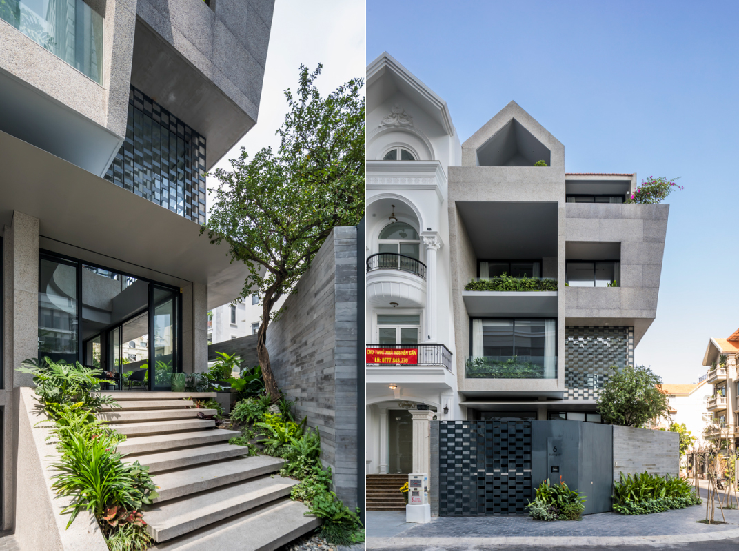 Nhà bê tông nghiêng mái đỏ thiết kế linh hoạt cho ở và kinh doanh tại TP.HCM- Ảnh 3.