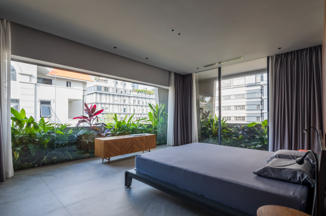 Nhà bê tông nghiêng mái đỏ thiết kế linh hoạt cho ở và kinh doanh tại TP.HCM- Ảnh 8.