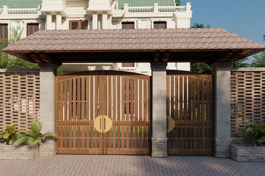 Thiết kế cổng nhà theo phong thủy rước may mắn, hút tài lộc- Ảnh 1. Thiết kế cổng nhà theo phong thủy rước may mắn, hút tài lộc- Ảnh 1.