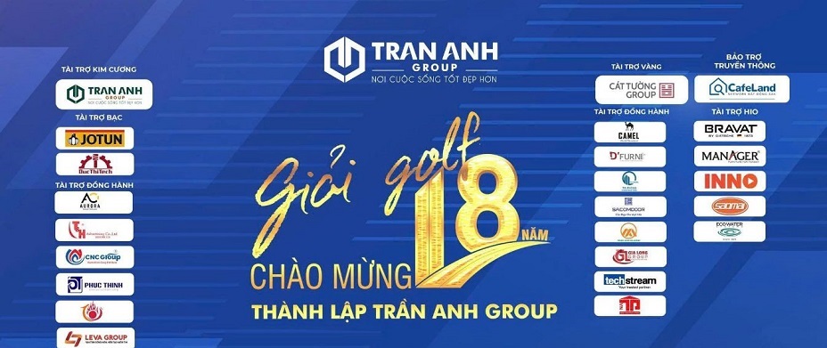 Ngày 23/9: Khởi tranh Giải golf chào mừng 18 năm thành lập Trần Anh Group 