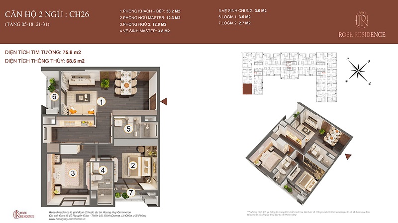 Tòa Rose Residence: Chung cư Hoàng Huy Commerce Hải Phòng- Ảnh 7. Tòa Rose Residence: Chung cư Hoàng Huy Commerce Hải Phòng- Ảnh 7.