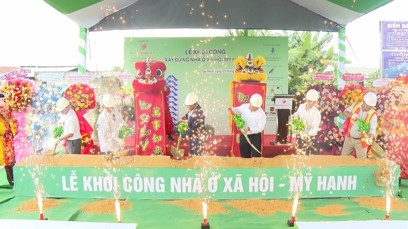 Tây Ninh khởi công nhà ở xã hội tại xã Mỹ Hạnh hơn 75 tỷ đồng- Ảnh 1. Tây Ninh khởi công nhà ở xã hội tại xã Mỹ Hạnh hơn 75 tỷ đồng- Ảnh 1.