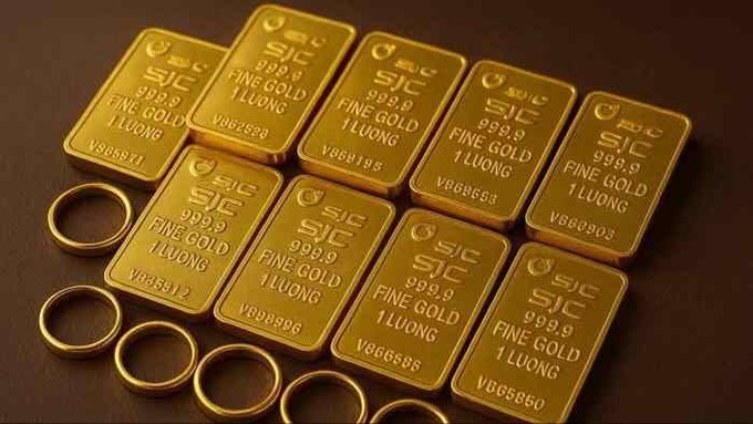 Giá vàng trong nước quay đầu tăng dù giá vàng thế giới tiếp tục giảm