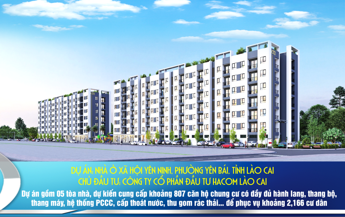 Lào Cai chấp thuận đầu tư 5 toà nhà ở xã hội hơn 860 tỷ đồng