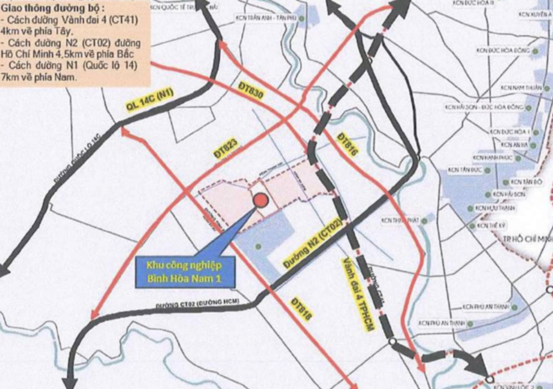 Khu công nghiệp Bình Hòa Nam 1 Tây Ninh- Ảnh 1. Khu công nghiệp Bình Hòa Nam 1 Tây Ninh- Ảnh 1.