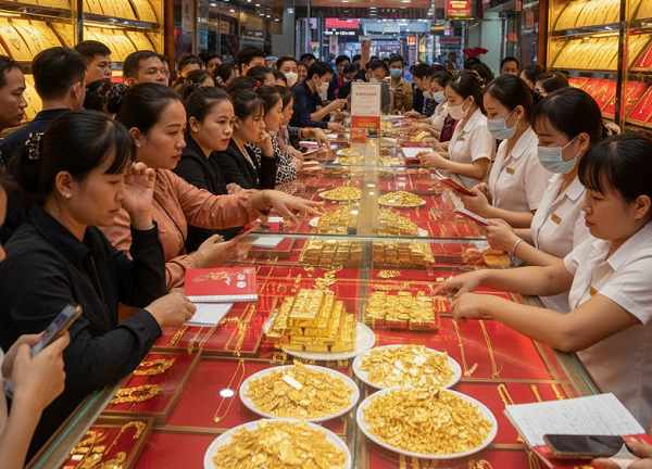 Giá vàng hôm nay 7.11:  Bật tăng nhanh, đẩy làn sóng mua gom mạnh mẽ