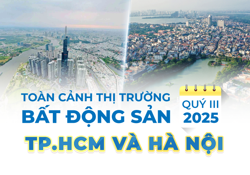 Toàn cảnh thị trường bất động sản TP.HCM và Hà Nội quý 3/2025