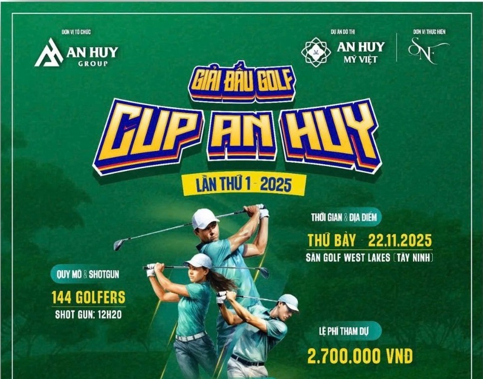 Sắp diễn ra giải golf tranh Cup An Huy lần thứ 1 - 2025