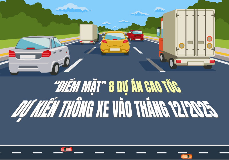 8 dự án cao tốc dự kiến thông xe vào tháng 12/2025