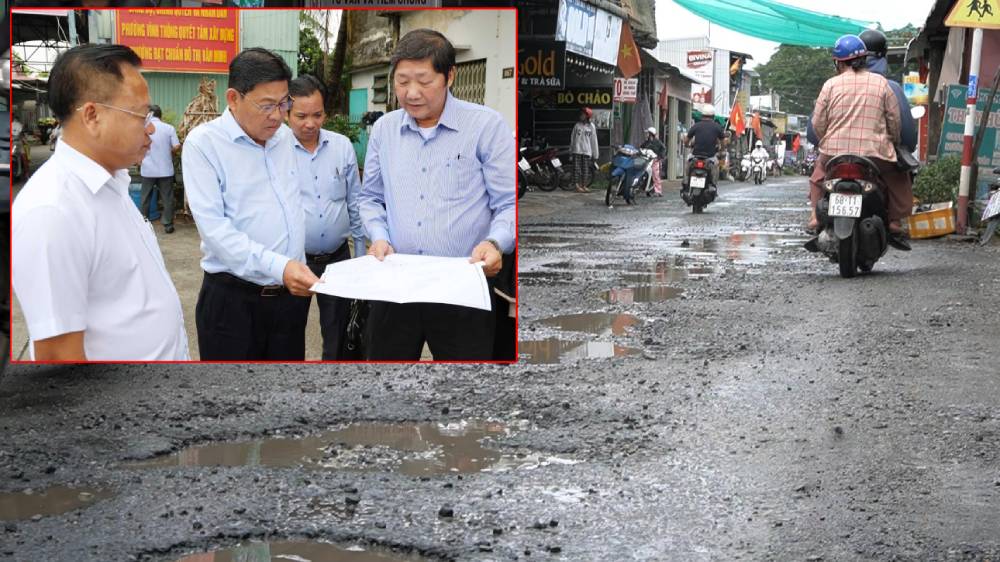 Lãnh đạo tỉnh An Giang khảo sát dự án cải tạo, nâng cấp đường tỉnh 961