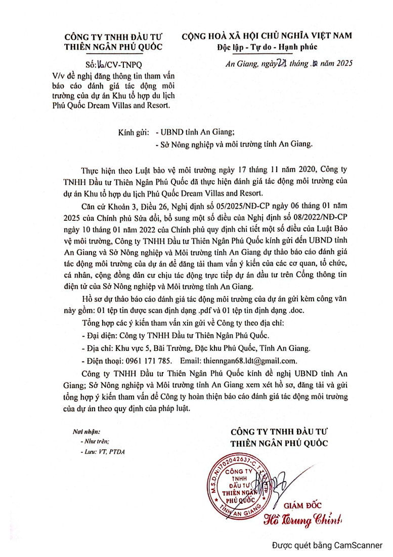 Hồ sơ môi trường dự án Dream Villas And Resort - Ảnh 3.