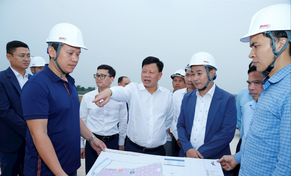 Khu công nghiệp sân bay Tiên Lãng (khu B) phấn đấu khởi công vào dịp 19/12