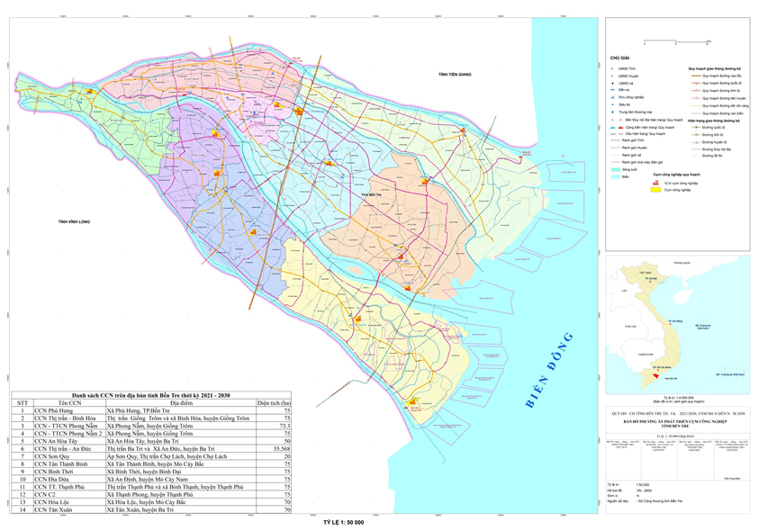 21 cụm công nghiệp mới của Vĩnh Long nằm ở đâu?