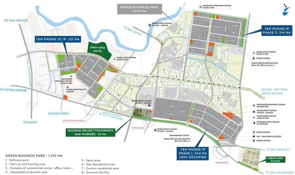 Khu công nghiệp Yên Phong Bắc Ninh- Ảnh 1. Khu công nghiệp Yên Phong Bắc Ninh- Ảnh 1.