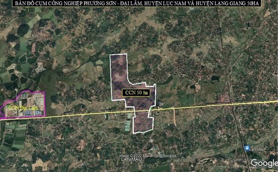 Cụm công nghiệp Phương Sơn - Đại Lâm tại Bắc Ninh