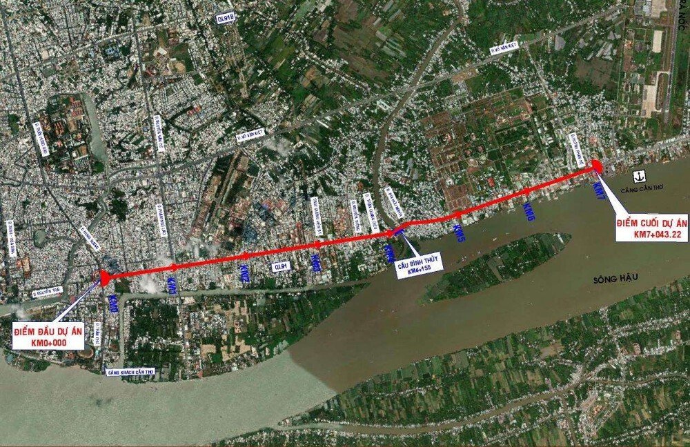 Đang triển khai công tác bồi thường, tái định cư dự án nâng cấp, mở rộng Quốc lộ 91 ở Cần Thơ- Ảnh 1.