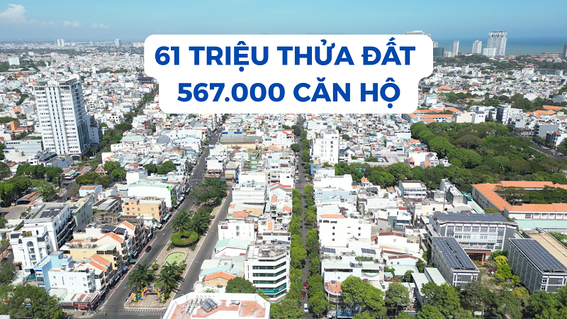 61 triệu thửa đất và 567.000 căn hộ đã được đồng bộ dữ liệu đất đai