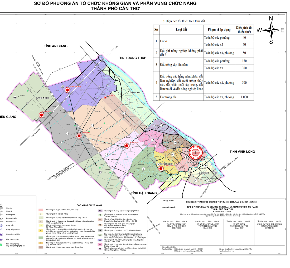 Quy định về tách thửa đất ở Cần Thơ sau sáp nhập: Đất lúa tối thiểu 1.000m2