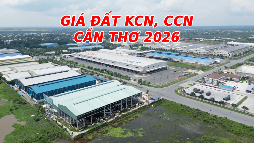 BẢNG GIÁ ĐẤT Cần Thơ 2026: Chi tiết giá đất khu công nghiệp, cụm công nghiệp