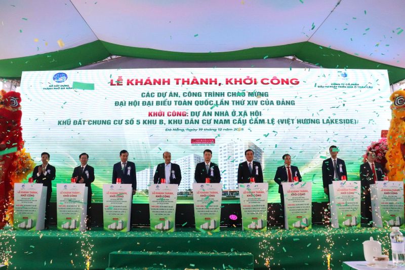 Khởi công loạt dự án nhà ở xã hội tại miền Trung