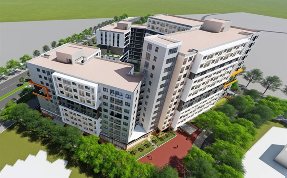 Nhà ở xã hội tại khu tái định cư khu công nghiệp Hòa Phú Vĩnh Long- Ảnh 1.