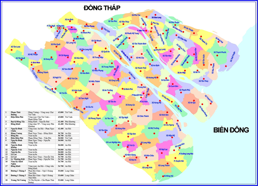 BẢNG GIÁ ĐẤT VĨNH LONG 2026: Top 20 tuyến đường có GIÁ CAO NHẤT Vĩnh Long sau sáp nhập