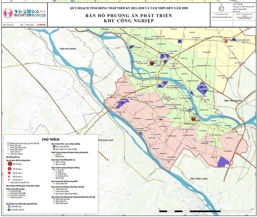 Đồng Tháp thu hồi đất thực hiện 3 cụm công nghiệp ở khu trung tâm