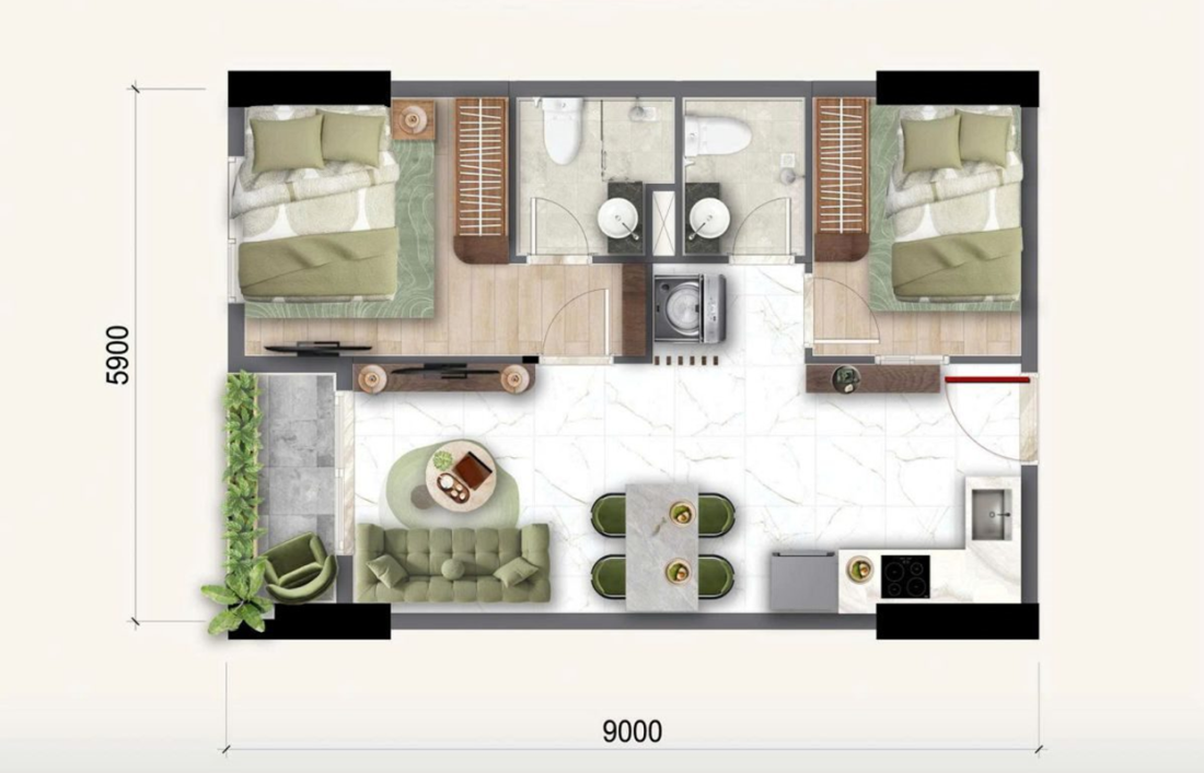 Bcons Center City: Khu phức hợp căn hộ - thương mại tại TP.HCM- Ảnh 5.