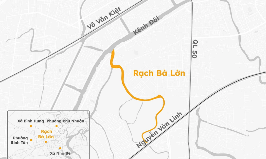 Sắp khởi công dự án hơn 9.000 tỷ Nạo vét, cải tạo rạch và cầu nối Quốc lộ 50- Ảnh 2.