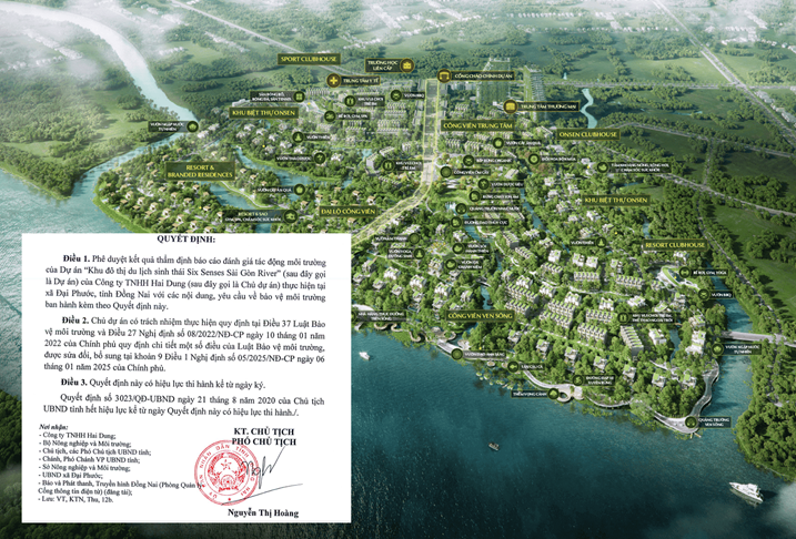 Đồng Nai duyệt khu đô thị 55ha ven sông Sài Gòn