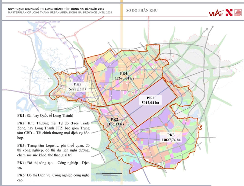Quy hoạch Long Thành thành THÀNH PHỐ SONG SINH với TP.HCM