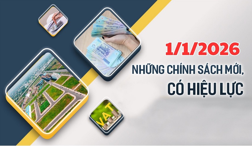 Loạt chính sách mới ảnh hưởng trực tiếp tới người dân có hiệu lực ngay từ 1/1/2026